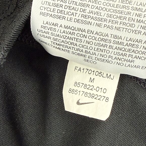 Nike Men Dri-FIT Element 1/4 Zip Black Reflective Running Top M Shirt Thumbholes - Picture 8 of 11